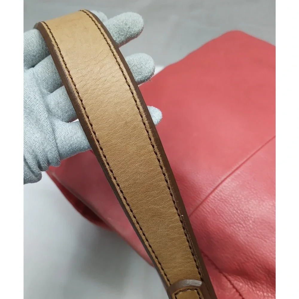 Fossil red leather